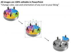 58846985 style division pie-donut 5 piece powerpoint presentation diagram infographic slide