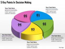 1113 business ppt diagram 5 key points in decision making powerpoint template