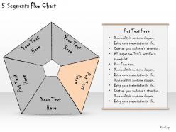1113 business ppt diagram 5 segments flow chart powerpoint template