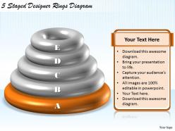 1113 business ppt diagram 5 staged designer rings diagram powerpoint template