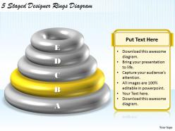 1113 business ppt diagram 5 staged designer rings diagram powerpoint template