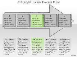 1113 business ppt diagram 5 staged linear process flow powerpoint template