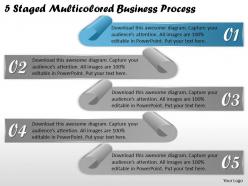 1113 business ppt diagram 5 staged multicolored business process powerpoint template