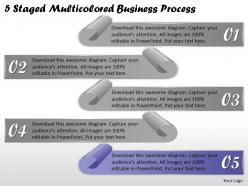 1113 business ppt diagram 5 staged multicolored business process powerpoint template
