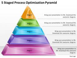1113 business ppt diagram 5 staged process optimization pyramid powerpoint template