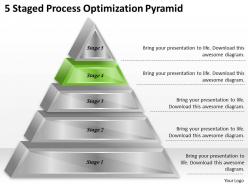 1113 business ppt diagram 5 staged process optimization pyramid powerpoint template