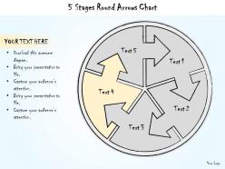 1113 business ppt diagram 5 stages round arrows chart powerpoint template