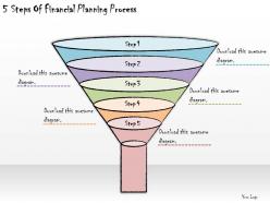 1113 business ppt diagram 5 steps of financial planning process powerpoint template