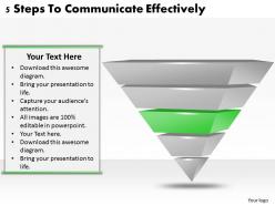 1113 business ppt diagram 5 steps to communicate effectively powerpoint template