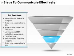 20602014 style layered pyramid 5 piece powerpoint presentation diagram infographic slide