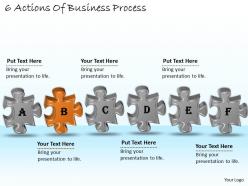 1113 business ppt diagram 6 actions of business process powerpoint template
