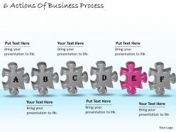 1113 business ppt diagram 6 actions of business process powerpoint template