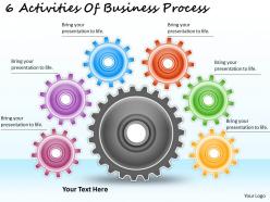 1113 Business Ppt diagram 6 Activities Of Business Process Powerpoint Template