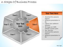 1113 business ppt diagram 6 stages of business process powerpoint template