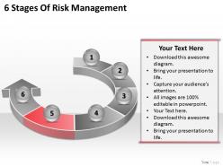 1113 business ppt diagram 6 stages of risk management powerpoint template