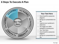 1113 business ppt diagram 6 steps to execute a plan powerpoint template