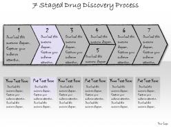 1113 business ppt diagram 7 staged drug discovery process powerpoint template