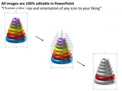 1113 business ppt diagram 7 staged multicolor rings for process flow powerpoint template