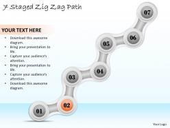 88223275 style circular zig-zag 7 piece powerpoint presentation diagram infographic slide