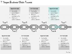 1113 business ppt diagram 7 stages business chain process powerpoint template