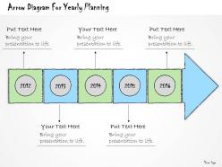 1113 business ppt diagram arrow diagram for yearly planning powerpoint template