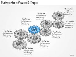 1113 business ppt diagram business gears process 8 stages powerpoint template