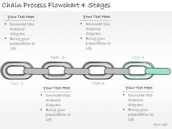 1113 business ppt diagram chain process flowchart 4 stages powerpoint template