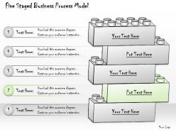 1113 business ppt diagram five staged business process model powerpoint template