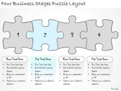1113 business ppt diagram four business stages puzzle layout powerpoint template