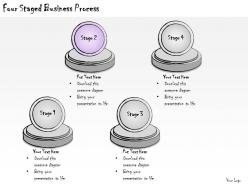 1113 business ppt diagram four staged business process powerpoint template