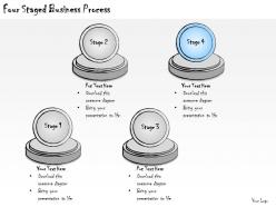 1113 business ppt diagram four staged business process powerpoint template