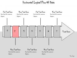 1113 business ppt diagram horizontal logical flow of data powerpoint template