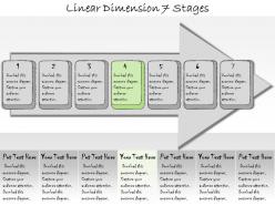 1113 business ppt diagram linear dimension 7 stages powerpoint template