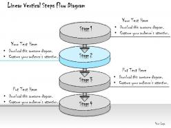 1113 business ppt diagram linear vertical steps flow diagram powerpoint template