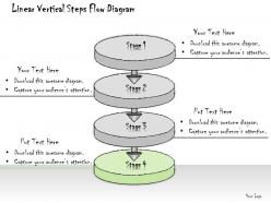1113 business ppt diagram linear vertical steps flow diagram powerpoint template