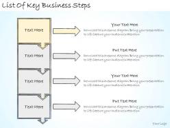 1113 business ppt diagram list of key business steps powerpoint template