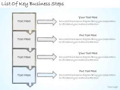 1113 business ppt diagram list of key business steps powerpoint template