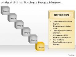 1113 business ppt diagram make 6 staged business process diagram powerpoint template