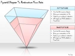 1113 business ppt diagram pyramid diagram to restructure your data powerpoint template