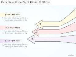 1113 business ppt diagram representation of 3 parallel steps powerpoint template