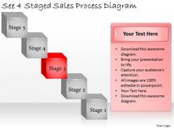 1113 business ppt diagram see 4 staged sales process diagram powerpoint template