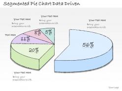 1113 business ppt diagram segmented pie chart data driven powerpoint template