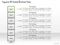 1113 business ppt diagram sequence of vertical business steps powerpoint template