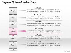 1113 business ppt diagram sequence of vertical business steps powerpoint template