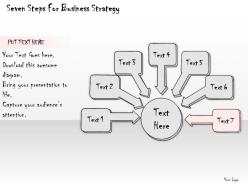 1113 business ppt diagram seven steps for business strategy powerpoint template