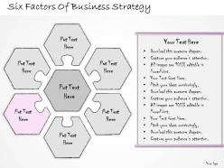 1113 business ppt diagram six factors of business strategy powerpoint template