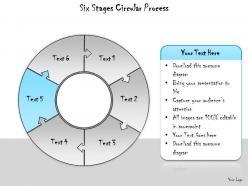 1113 business ppt diagram six stages circular process powerpoint template