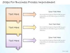 1113 business ppt diagram steps for business process improvement powerpoint template