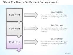 1113 business ppt diagram steps for business process improvement powerpoint template
