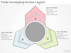 1113 business ppt diagram three converging arrows layout powerpoint template